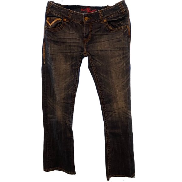 Rock & Roll Cowgirl Low Rise Bootcut Jeans – Size 30x32 - Picture 1 of 6